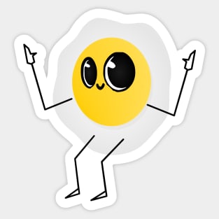 funny happy cute eggs face gif Sticker